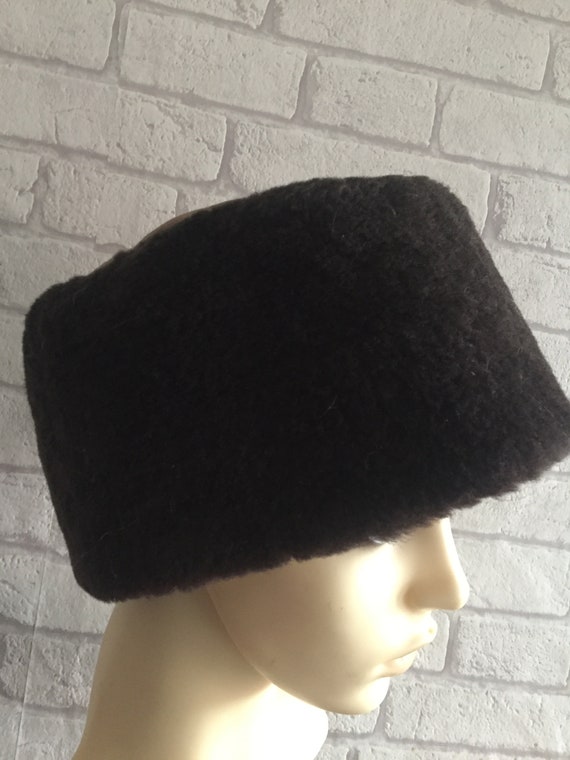 Authentic Vintage Real Sheepskin Hat sz M/L - image 3