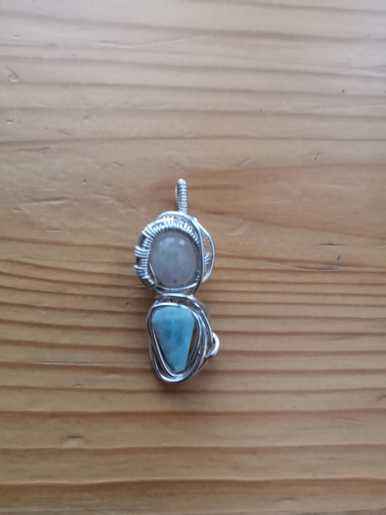 Moonstone larimar ocean tides Amulet