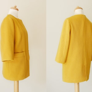 PDF sewing pattern Women Straight Cut Coat -Bamboo- (size 34-48) Waffle Patterns