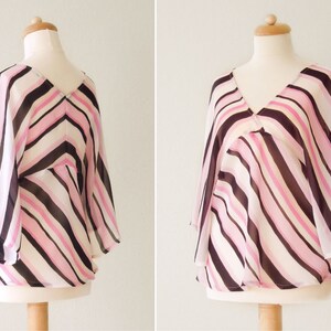 PDF sewing pattern Women Kimono sleeve tunic -Warabi- (size 34-48) Waffle Patterns