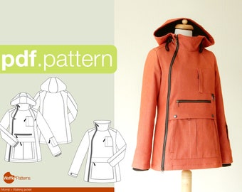 PDF sewing pattern for women Walking jacket -Momiji- (size 32-52)