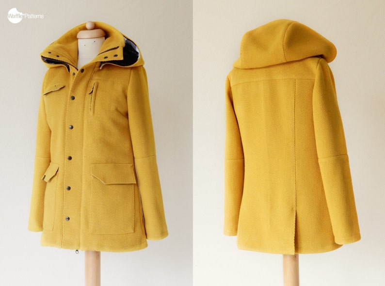 PDF sewing pattern Women Utility Jacket -Tosti- (size 34-48) Waffle Patterns