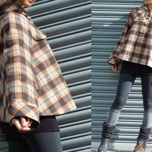 PDF sewing pattern. Women Short Duffle Jacket -Caramel- (size 34-42) Waffle Patterns
