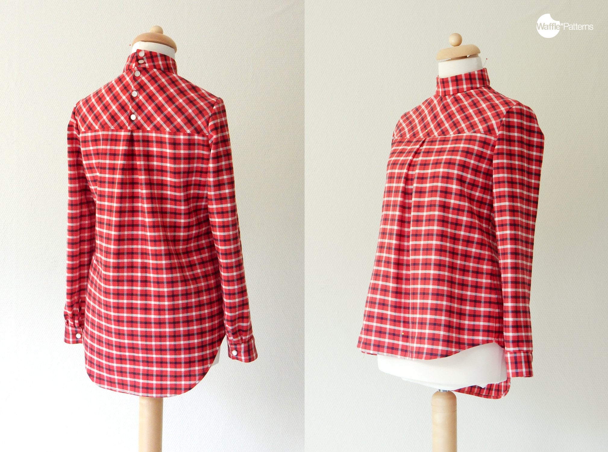 PDF Sewing Pattern Women Yoke Blouse -pine- (size 34-48) - Etsy Canada