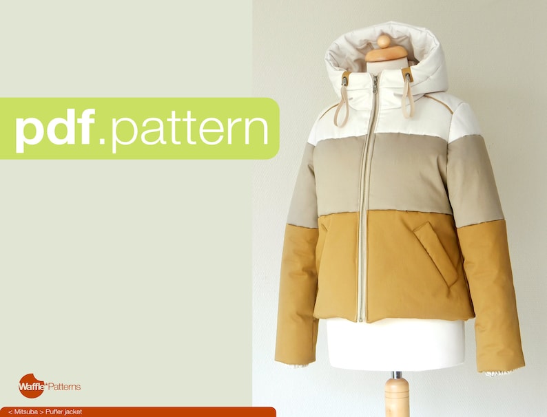 PDF Sewing Pattern for Women Puffer Jacket mitsuba size Etsy