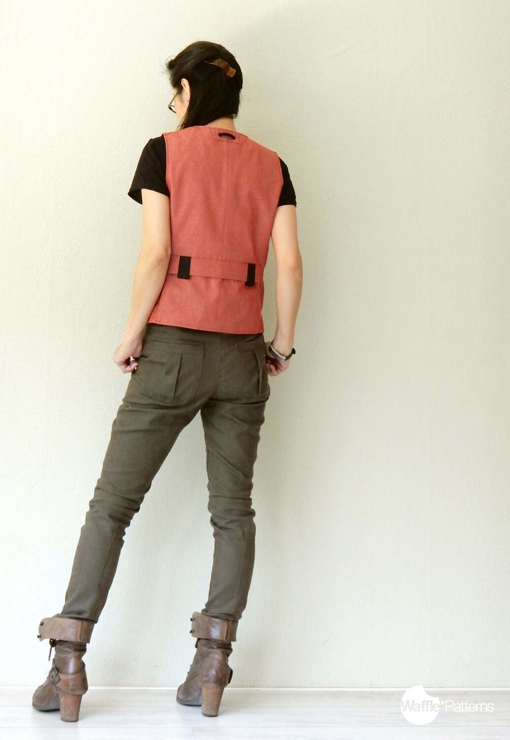 PDF Sewing Pattern for Women Cargo Vest tsuki size 32-52 