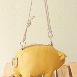 Waffle Patterns pdf sewing patterns / Biggetje, Piggy bank, Novelty bag, Accessory bag, statement bag, animal shaped bag, plushie bag, digital download