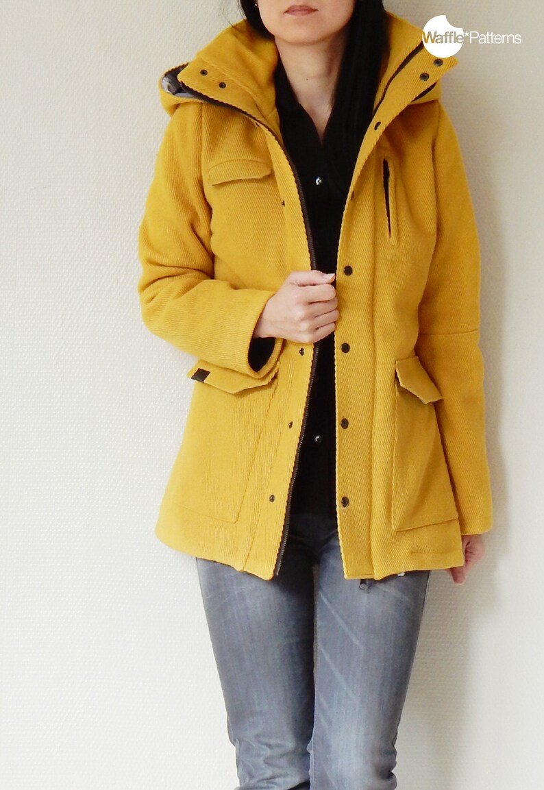 PDF sewing pattern Women Utility Jacket -Tosti- (size 34-48) Waffle Patterns