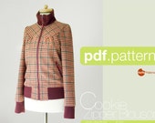 PDF sewing pattern. Women Zipper Blouson -Cookie- (size 34-48)