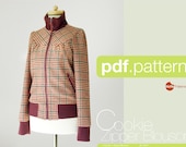 PDF sewing pattern. Women Zipper Blouson -Cookie- (size 34-48)