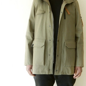 Men's Utility Jacket PDF Sewing Pattern: Tosti, Detachable Hood, Men's ...