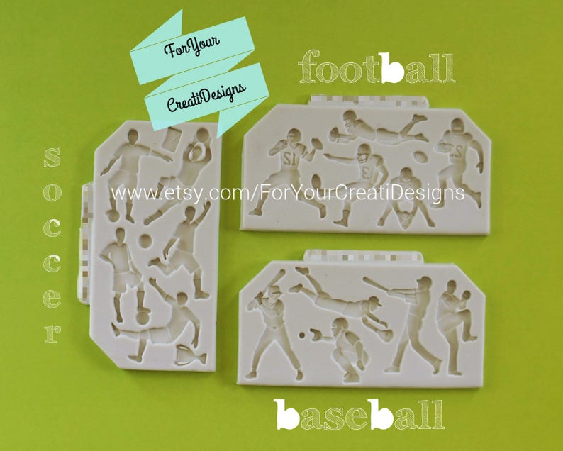 /"Football player/" plastic soap mold soap making mold mould soccer