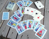 French Vintage Collectible 54 Playing Cards - Peynet Lovers Deck - Perrier-Jouët Champagne Advertising Cards - Erotic Illustrations
