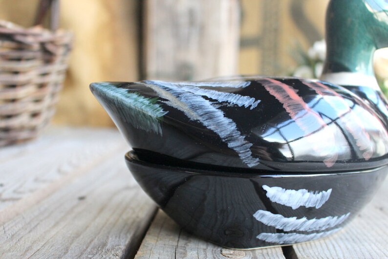 Michel Caugant Duck Terrine Made in France in Faience