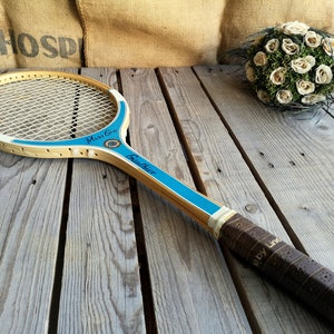 Vintage Wood Tennis Racket Miss Go Made in France Gauthier image 5