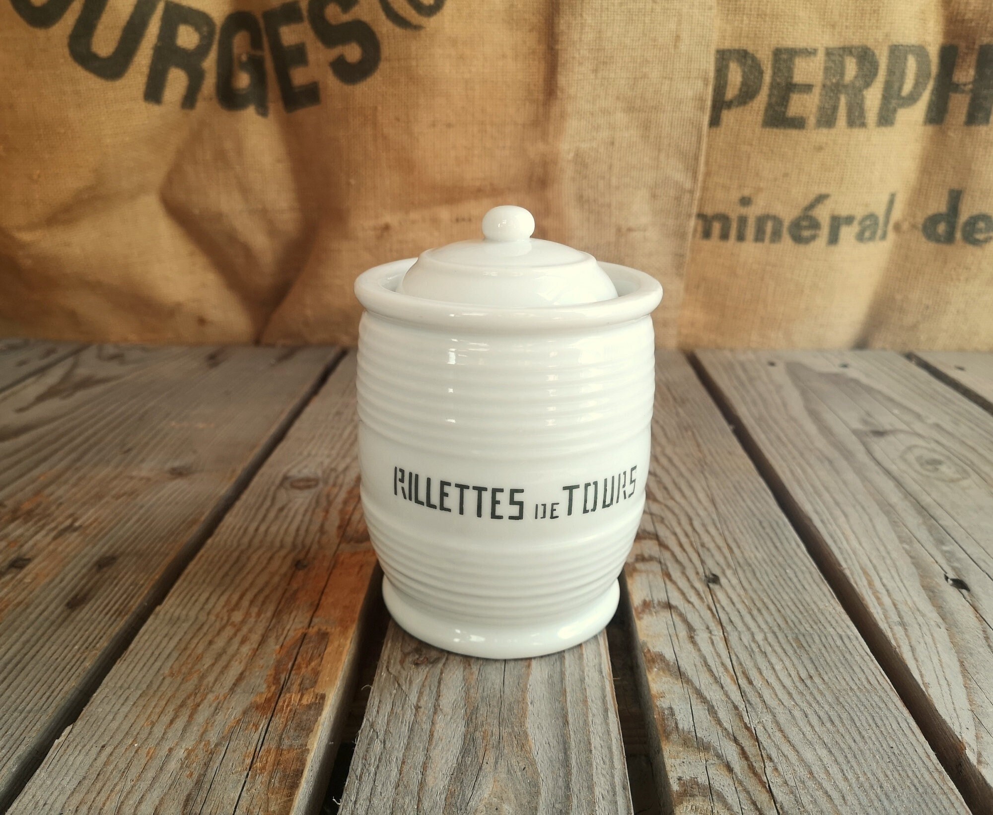 Pot à Rillettes en Porcelaine Barbier Frères