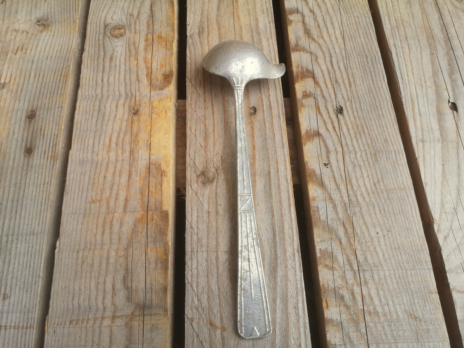 Petite Louche en Aluminium Ancienne avec Bec Verseur Etsy