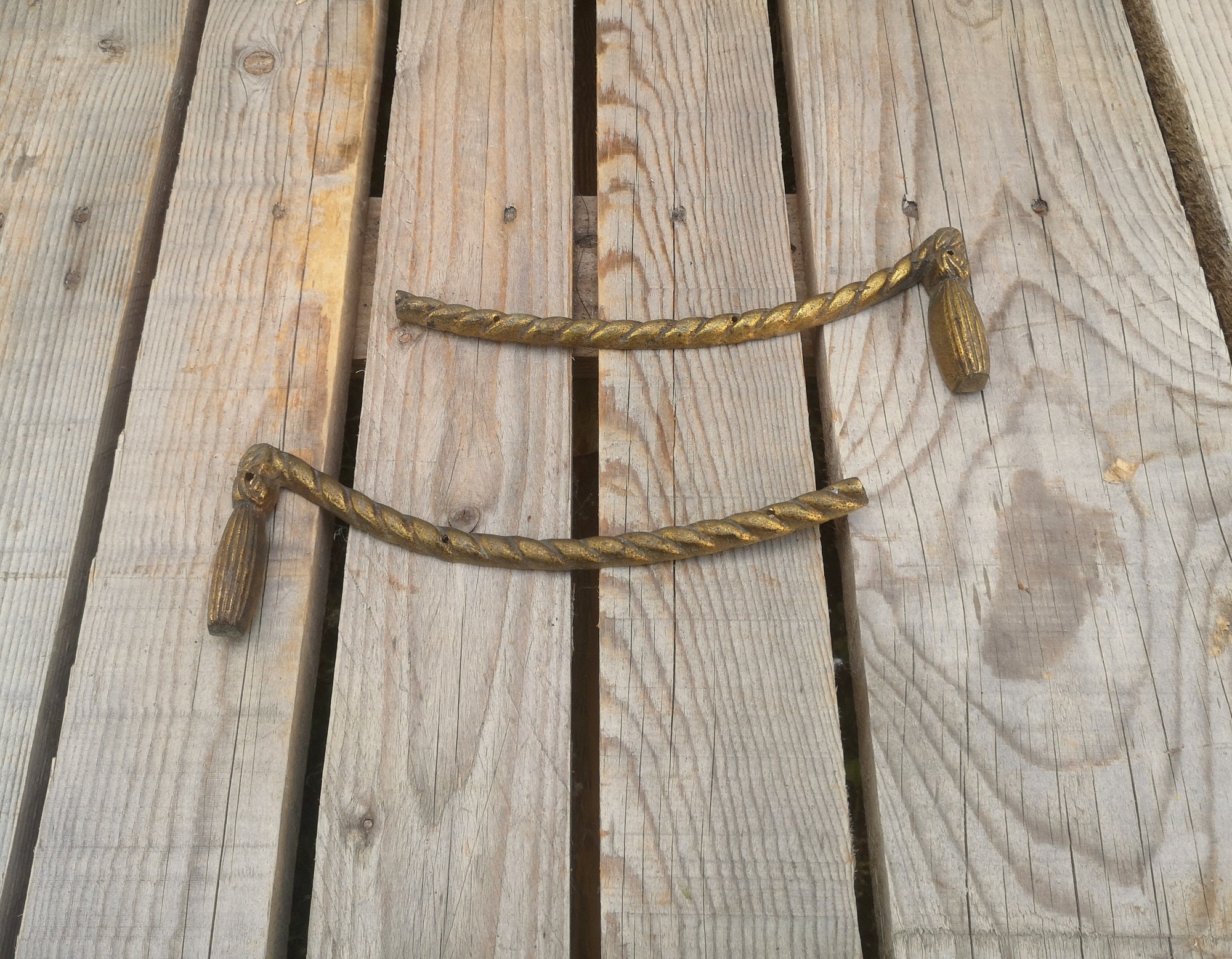 Ensemble de 2 Rubans en Laiton Anciens