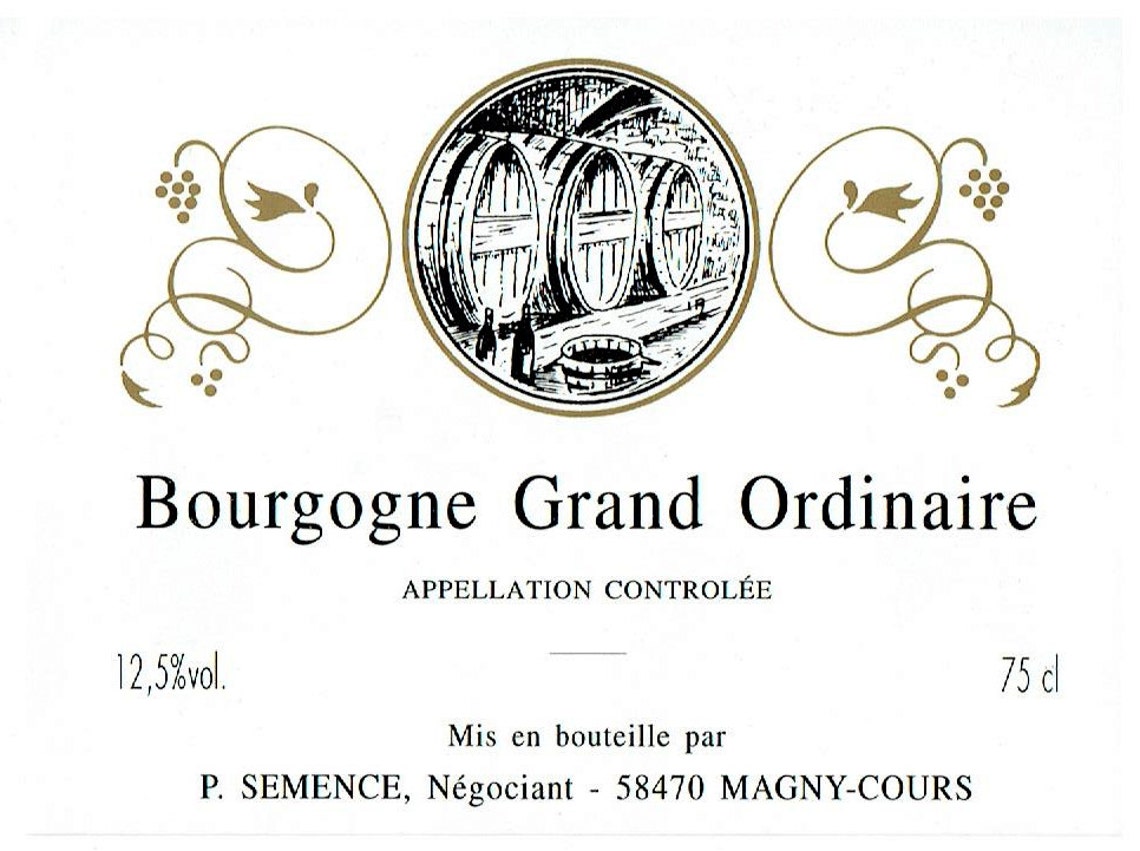 Vintage Burgundy Wine Labels Set of 6 Etsy