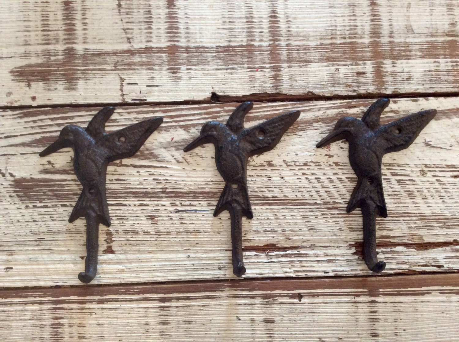Cast Iron Humming Bird Hooks Bird Cast Iron Hooks Bird Key Etsy