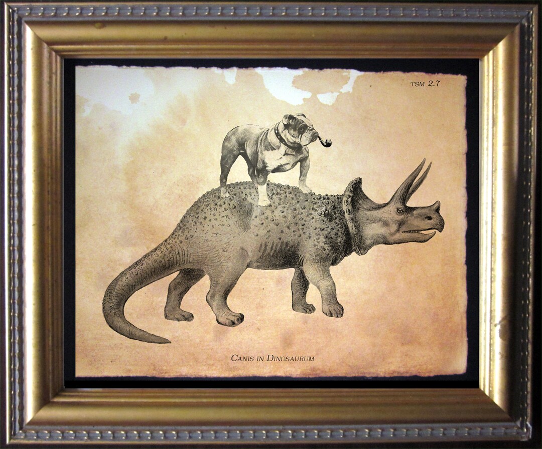 コレクション APPLEBUM Doggy Style Giclee Print Empire Art Dog Animals & Insects Framed Mixed Media Art, by