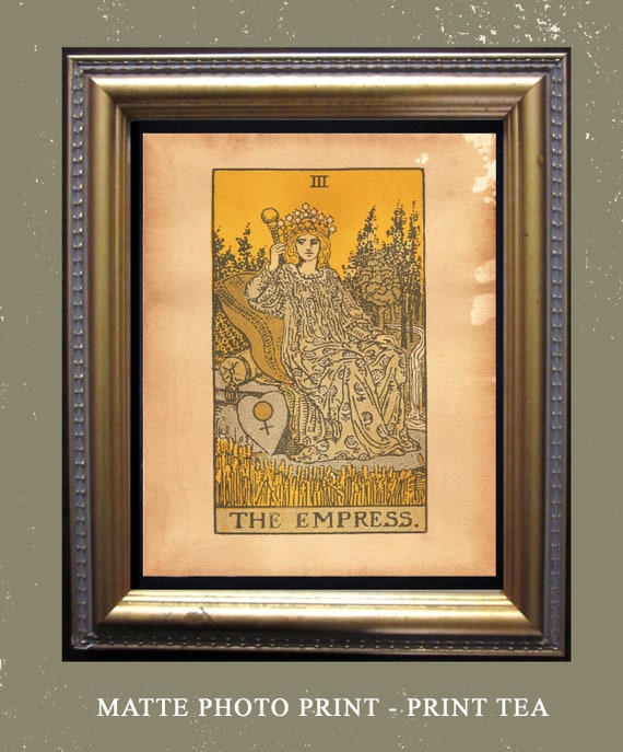 The Hermit Tarot Card Vintage Art Print Tea Stained Paper Tarot Card Reader Divination Tool Psychic Celestial Deck Witchcraft Magick Etsy Canada