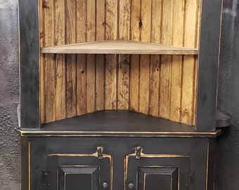 Corner Cabinet Etsy