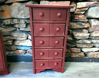 Handmade Apothecary Cabinet , Apothecary Chest , Wooden Kitchen Organizer , Rustic Storage Solution