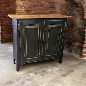 Handmade Rustic Jelly Cabinet, 2 Door Cabinet, Storage Organizer, Farmhouse Furniture