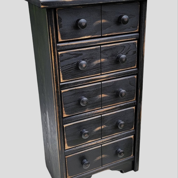 Handmade Spice Cabinet, Apothecary Chest, Wooden Kitchen Organizer, Rustic Storage Solution