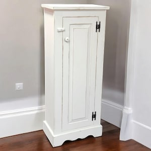 Rustic Distressed Cabinet for Bathroom or Kitchen - Handmade Primitive Furniture Storage Solution