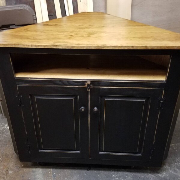Corner Tv Stand Etsy
