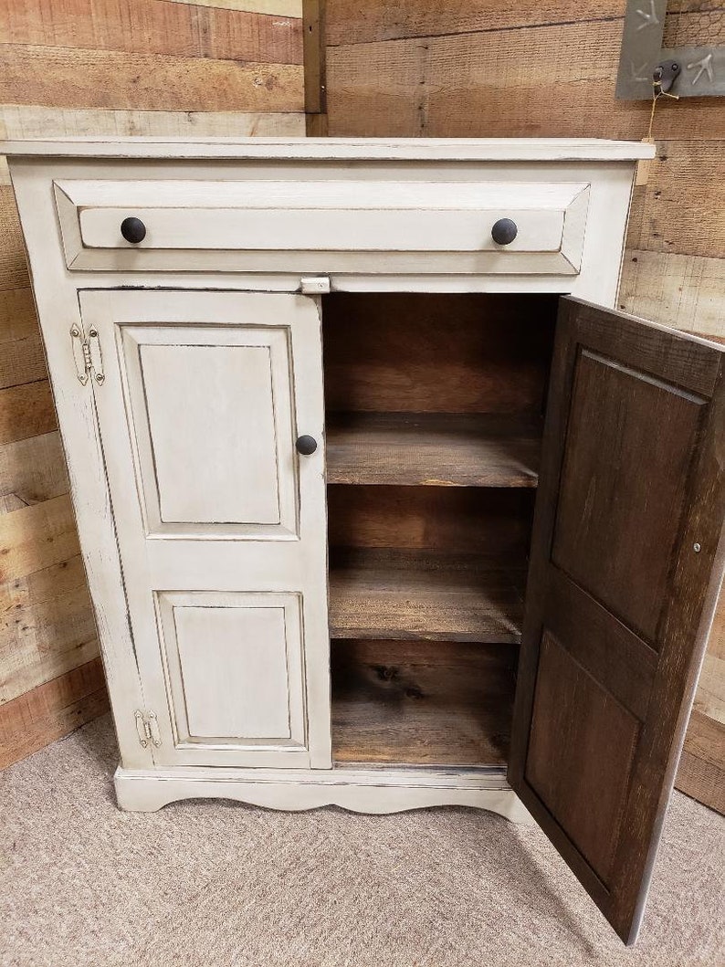 Primitive Pie Safe /primitive With Drawer/ Etsy