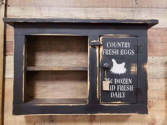 Rustic Cabinet Rustic Wall Shelf Farmhouse Style Spice Wall Etsy