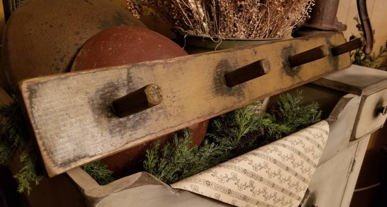 Primitive Coat Rack Primitive Peg Rack Rustic Wall Hook Etsy