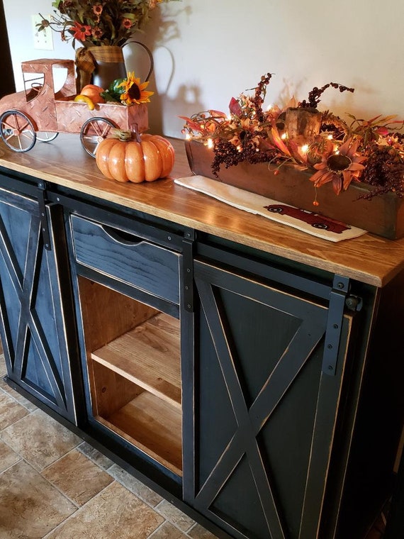 Rustic on sale server table