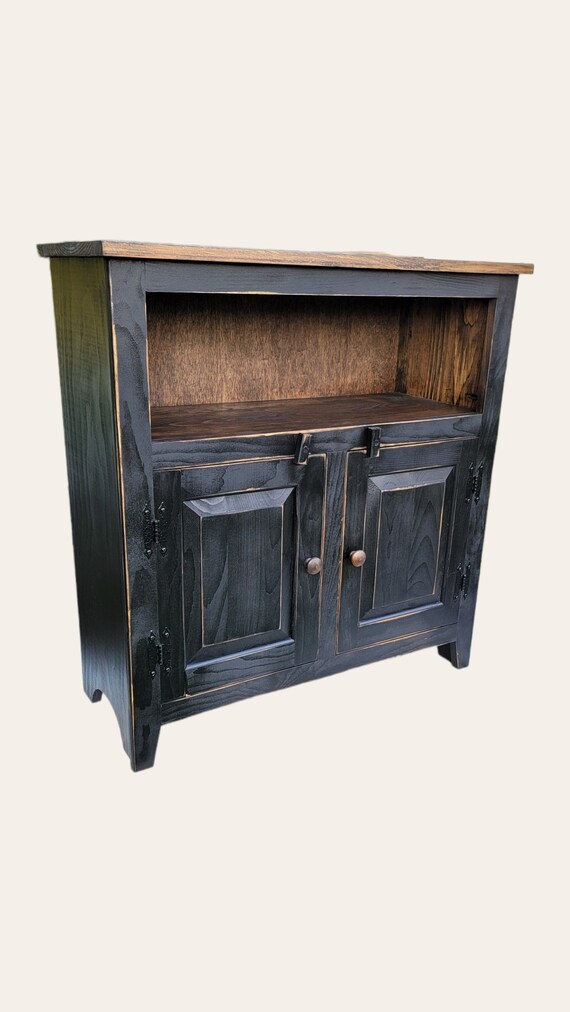 Small rustic buffet on sale cabinet
