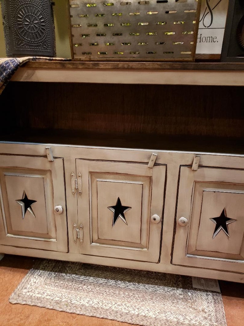 Gabinete buffet rústico / soporte de TV / gabinete de | Etsy