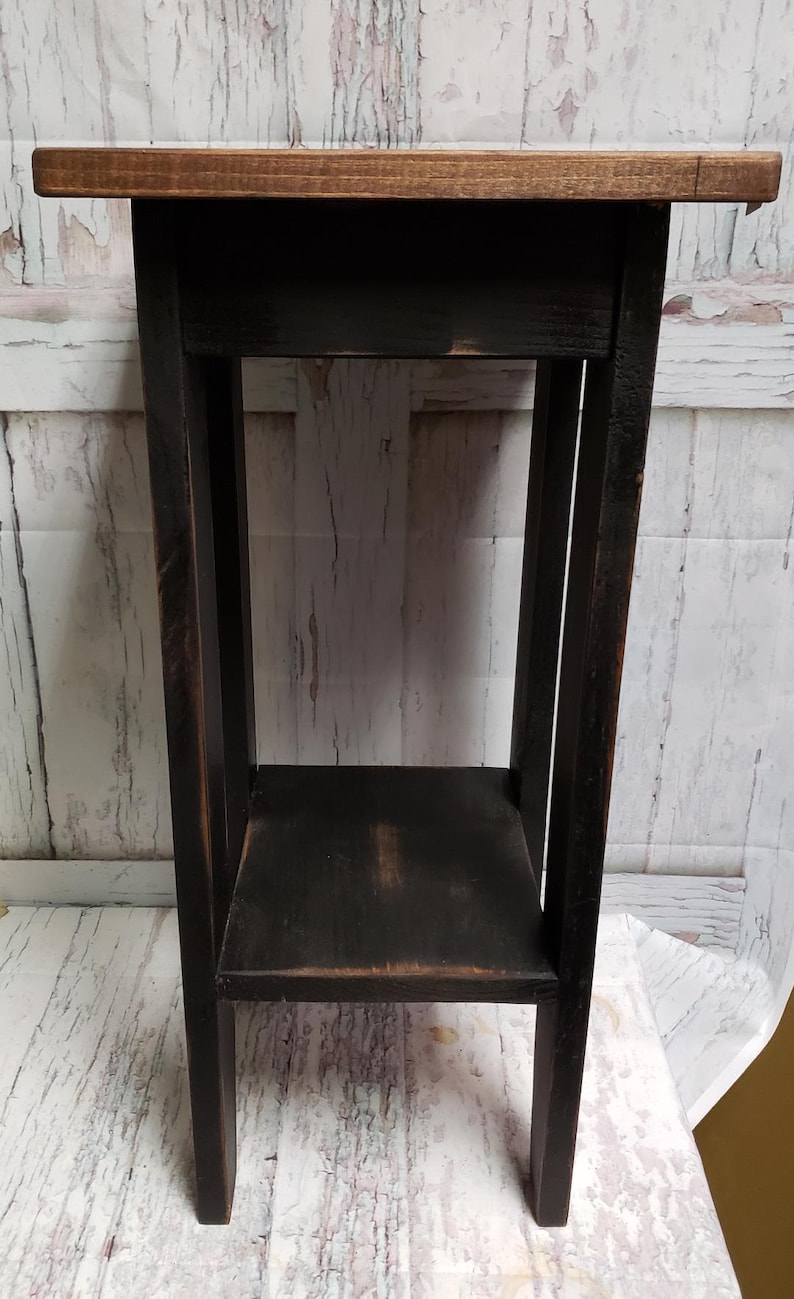 Rustic Plant Stand/ Plant Stand/ Accent Table / Candle Stand Etsy