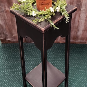 Rustic Wood Plant Stand, Farmhouse Table , Indoor Plant Holder - Etsy