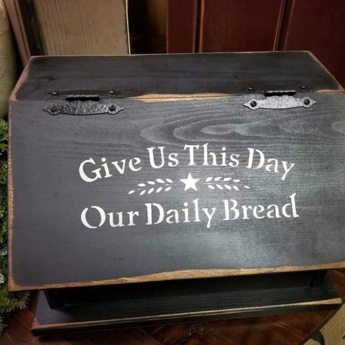Rustic Bread Box Etsy