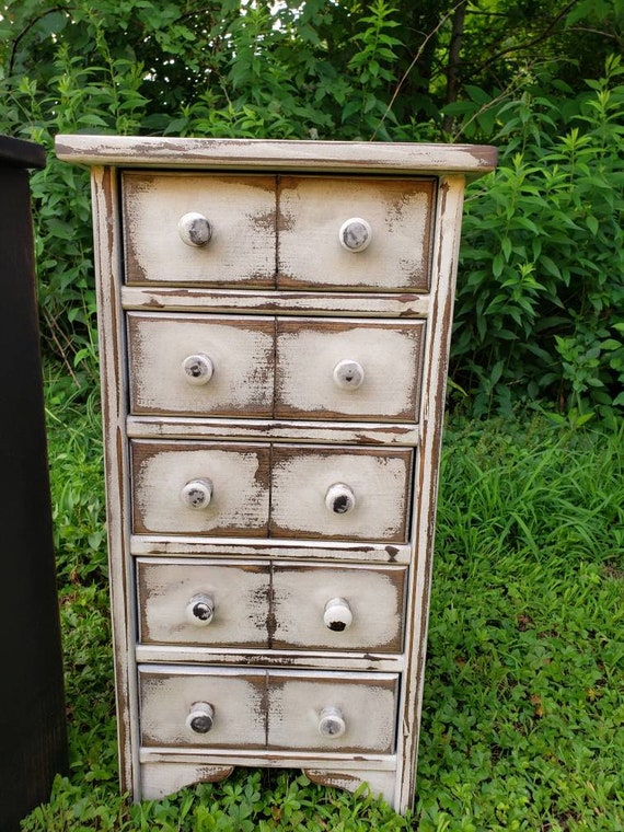 Handmade Apothecary Mini Chest of Drawers, Vintage Style, Small