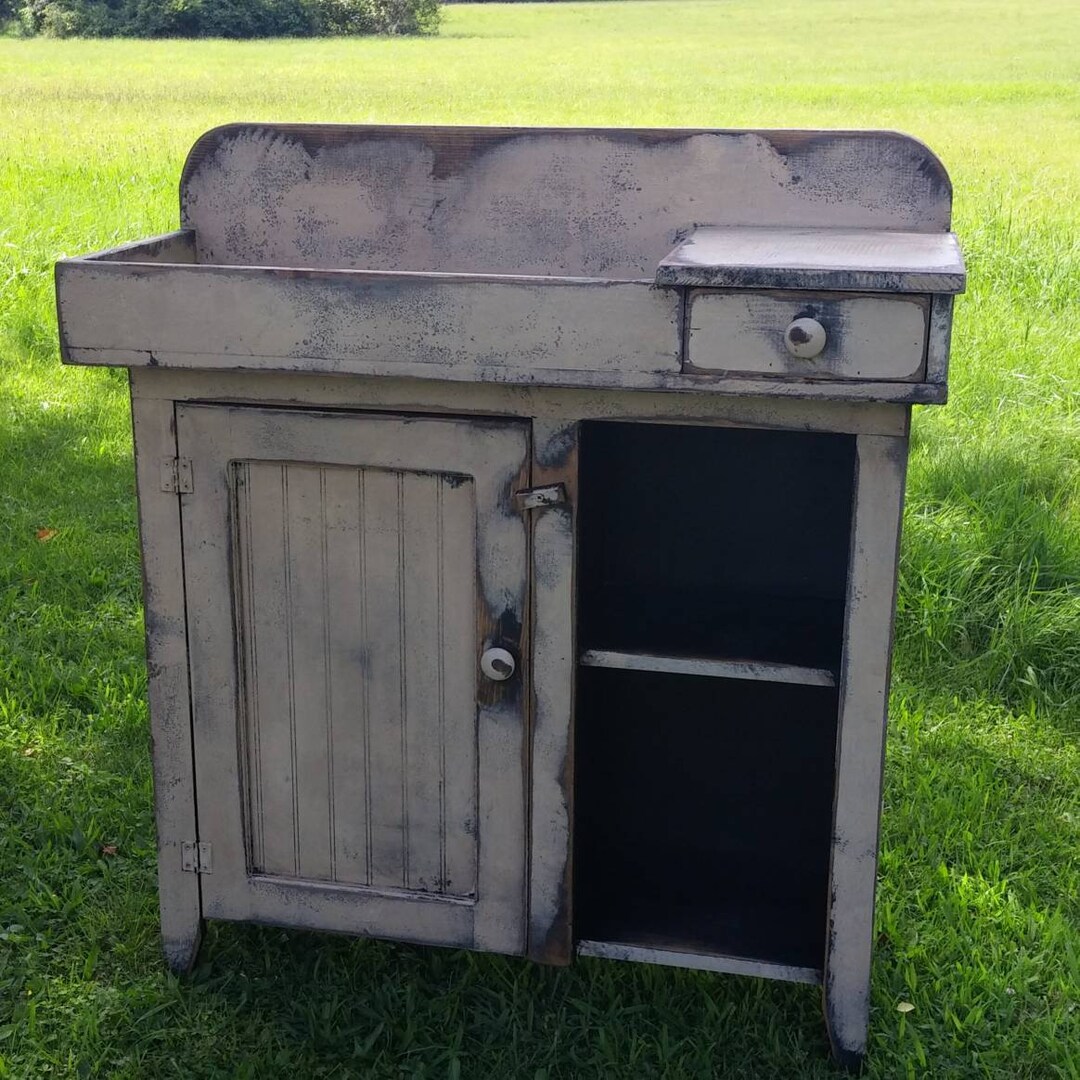 Rustic Dry Sink / Cupboard / Primitive Style Etsy