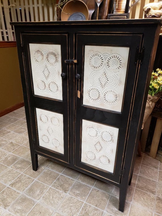 Primitive shop pantry cabinet