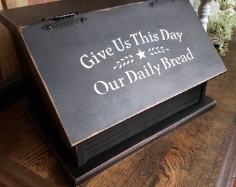 Rustic bread box / Small counter storage