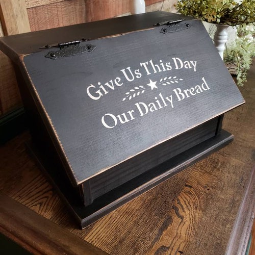 Bread Box Vintage Bread Bin Farmhouse Kitchen Storage Etsy