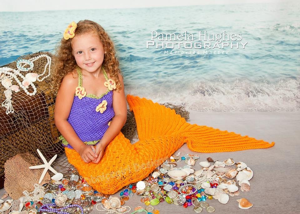Mermaid Tail Crochet Pattern Newborn through Adult Sizes