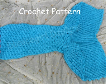 Mermaid Skirt Costume Crochet Pattern Child Sizes