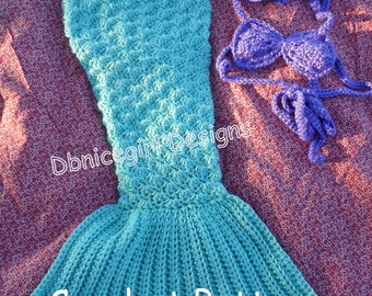 Mermaid Costume 4 Piece Set Crochet Pattern