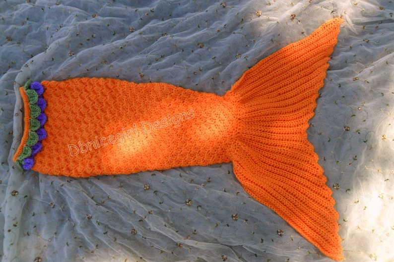 Download Mermaid Tail Crochet Pattern Newborn through Adult Sizes ...